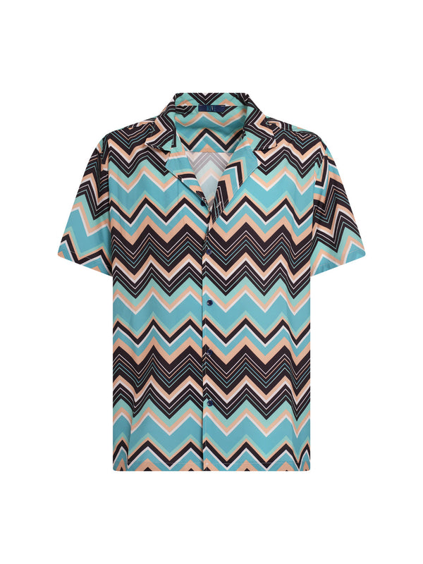 MOVE - Printed Bowling Shirt PRINT M