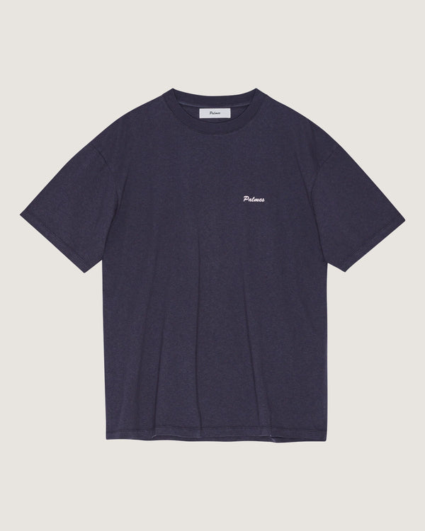 Palmes Dyed T-Shirt - Navy