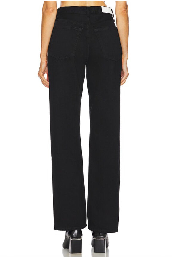 RE/DONE '90s Loose high-rise straight jeans -Black