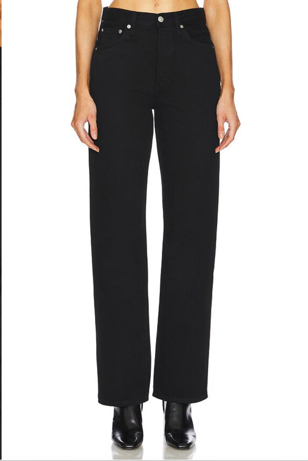 RE/DONE '90s Loose high-rise straight jeans -Black