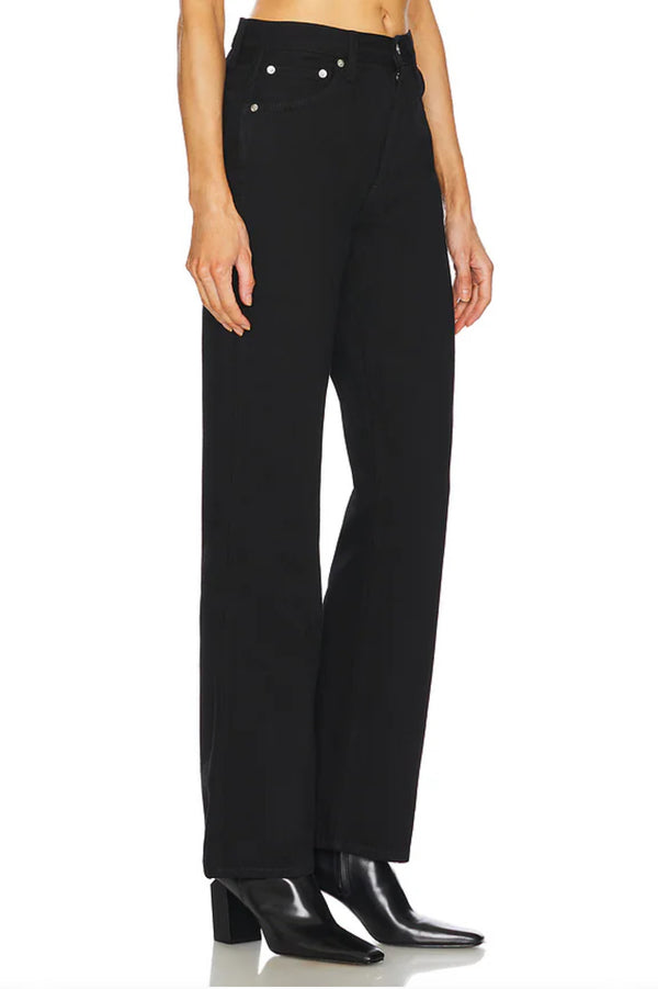 RE/DONE '90s Loose high-rise straight jeans -Black