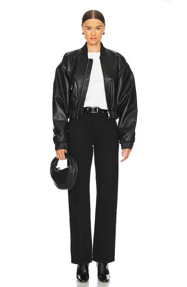 RE/DONE '90s Loose high-rise straight jeans -Black