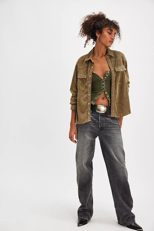 RE/DONE Loose long jeans - Smoke