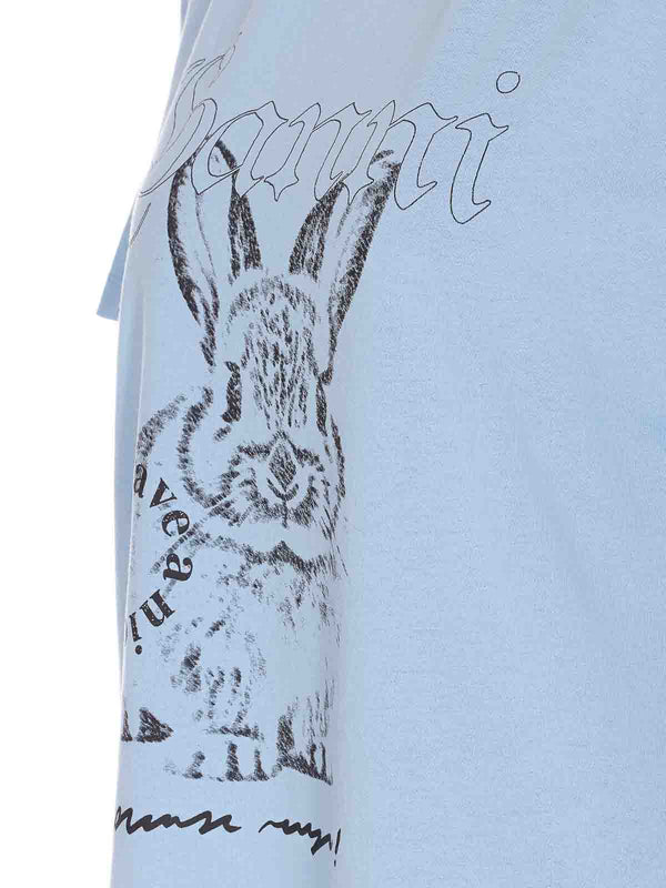 Light Blue Re-Cut Basic T-Shirt