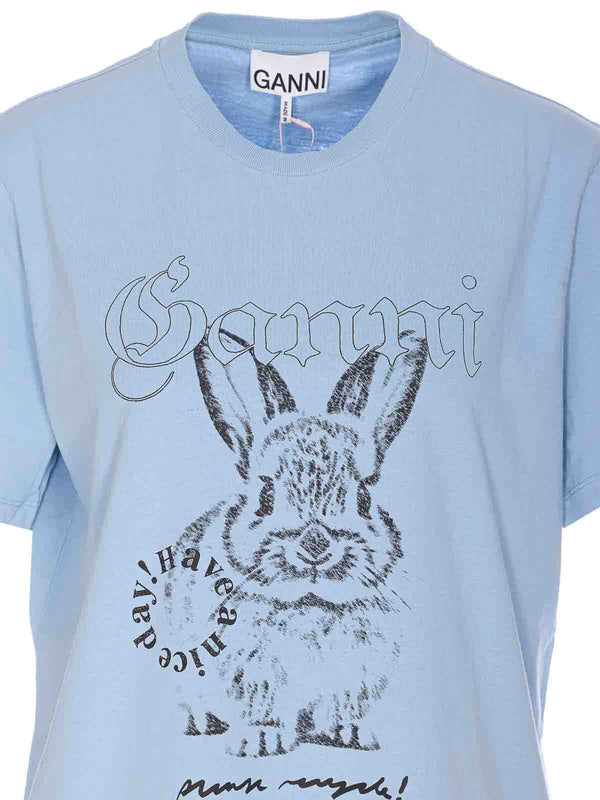 Light Blue Re-Cut Basic T-Shirt