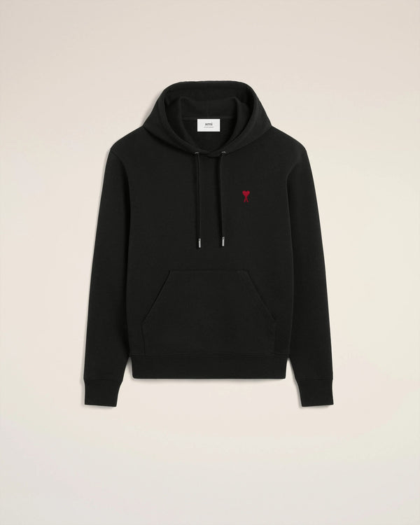 Black Cotton Ami de Coeur Hoodie
