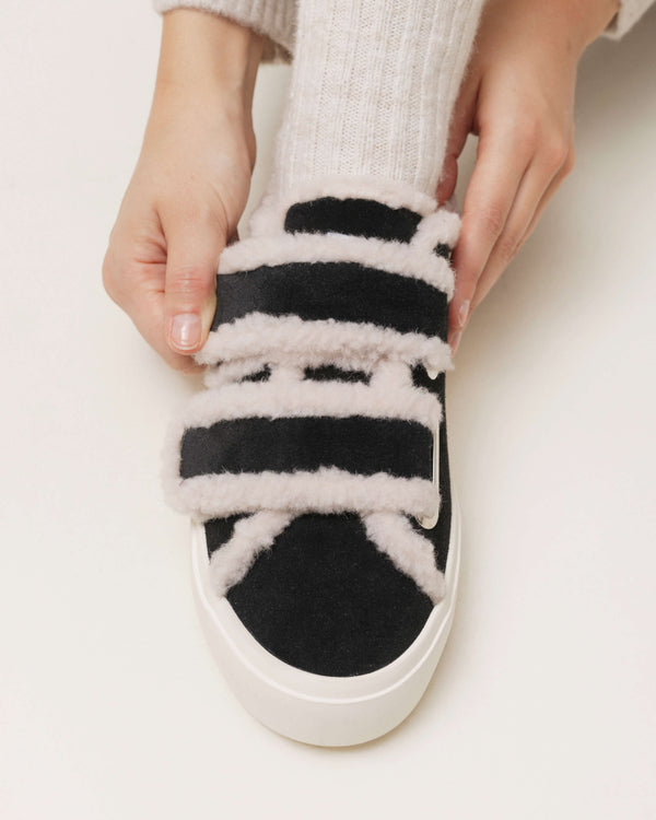 INUIKII SHEARLING LOW VELCRO (35202-050)