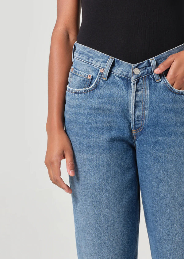 AGOLDE V-Waist Baggy In Cascade