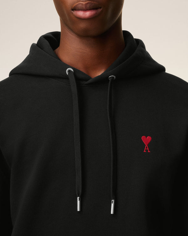 Black Cotton Ami de Coeur Hoodie