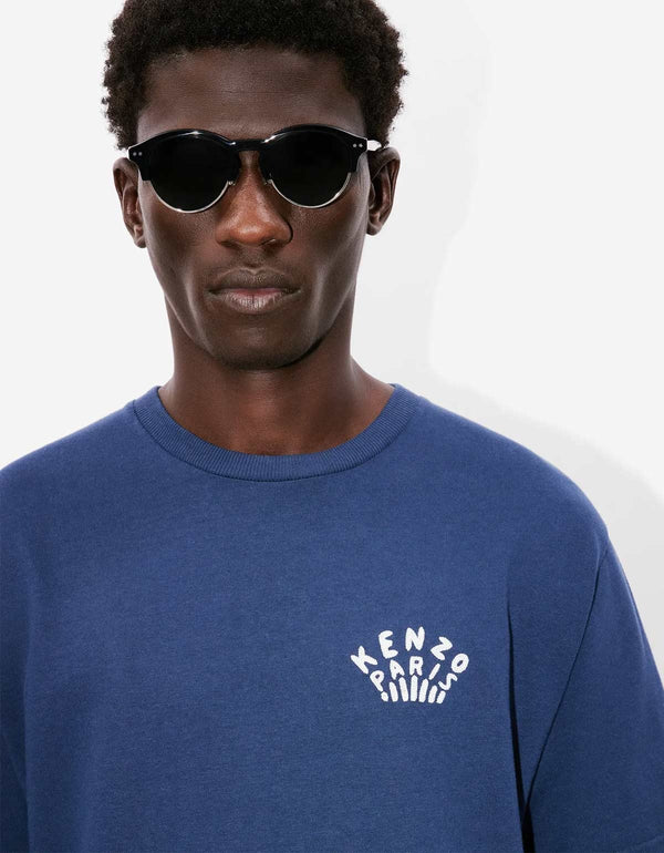 Kenzo Dragonfly Blue Embroidered T-Shirt MIDNIGHTBLUE