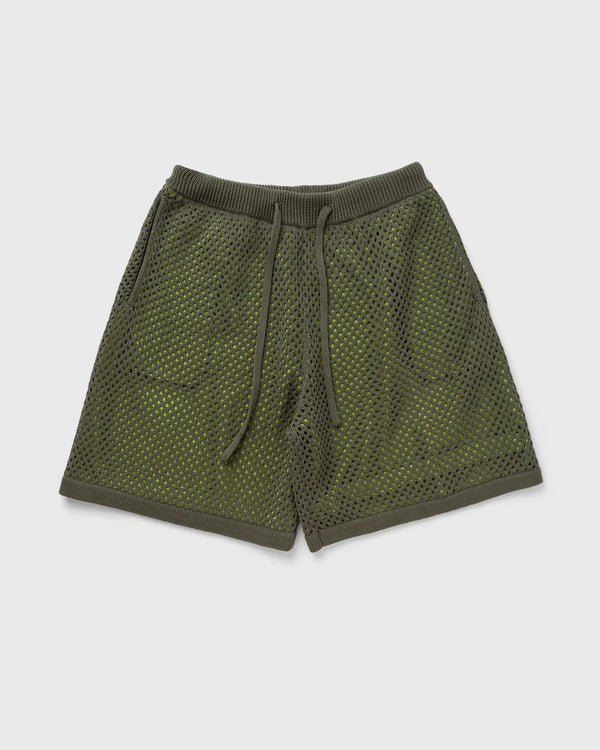 Kenzo Green Embroidered Knitted Shorts