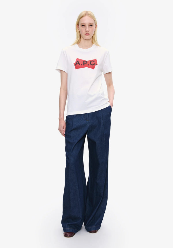 A.P.C. T-SHIRT MANCHES COURTES SCOTCH ROUGE