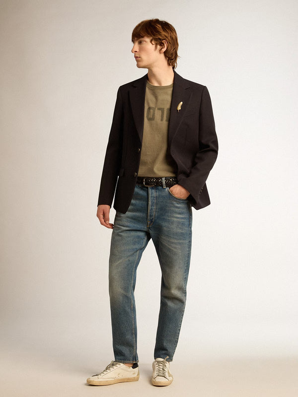 GOLDEN GOOSE T-SHIRT P000671 DUSTY OLIVE