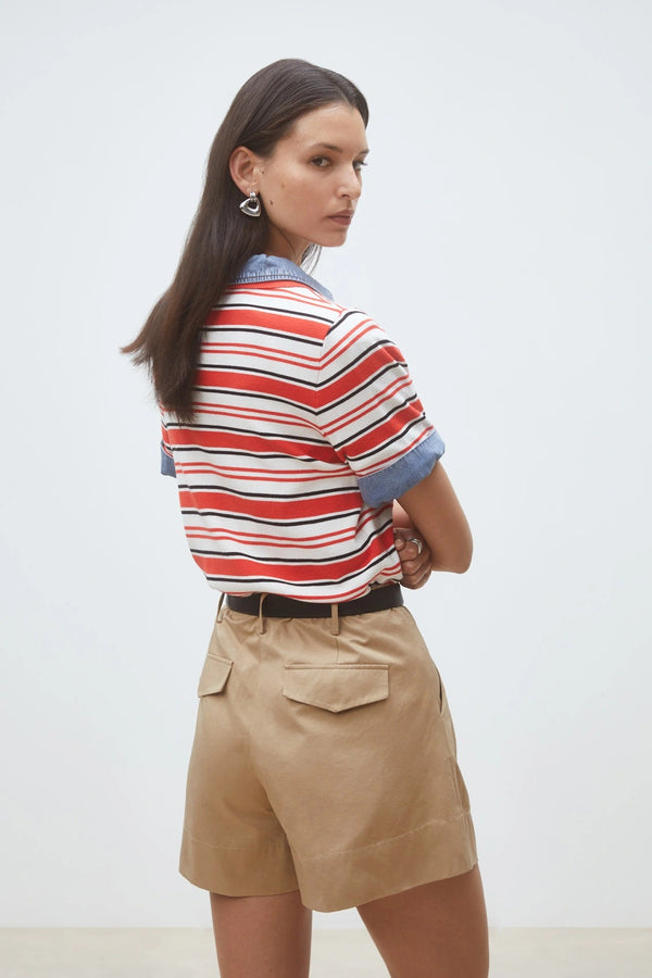Basil - Plain pleated shorts