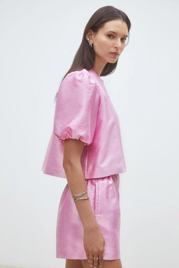 Luciol - Pink organza blouse