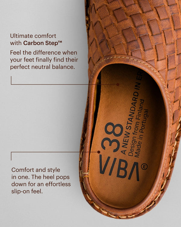 ROMA Woven Cognac Brown