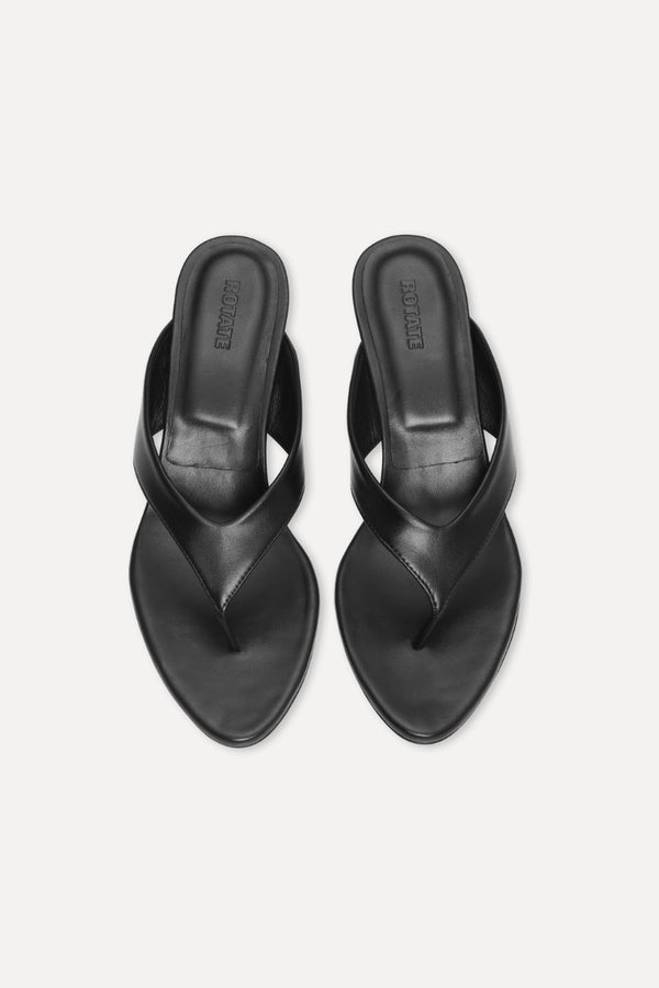 ROTATE BIRGER CHRISTENSEN KITTEN HEEL LEATHER MULE