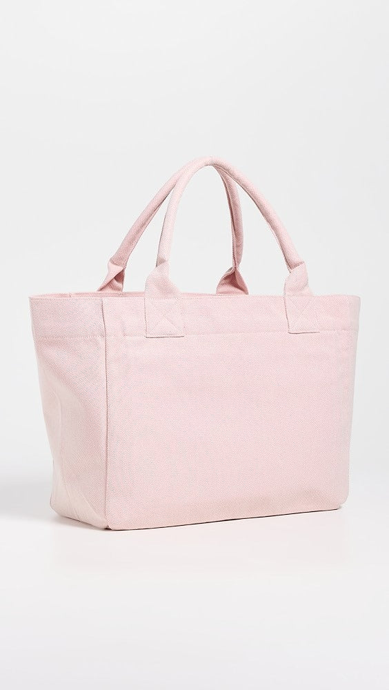 GANNI MEDIUM TRAPEZE SHOPPER RASPBERRY PRINT
