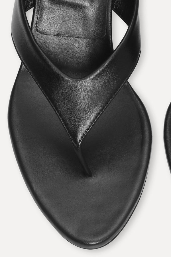 ROTATE BIRGER CHRISTENSEN KITTEN HEEL LEATHER MULE