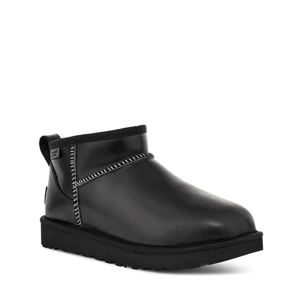 UGG Classic Ultra Mini Leather Regen - Black