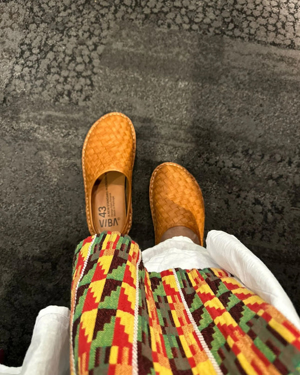 ROMA Woven Cognac Brown