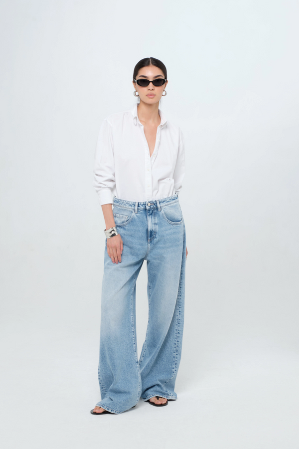 ICON DENIM - Debby - Women's Wide Leg Jeans Light Wash