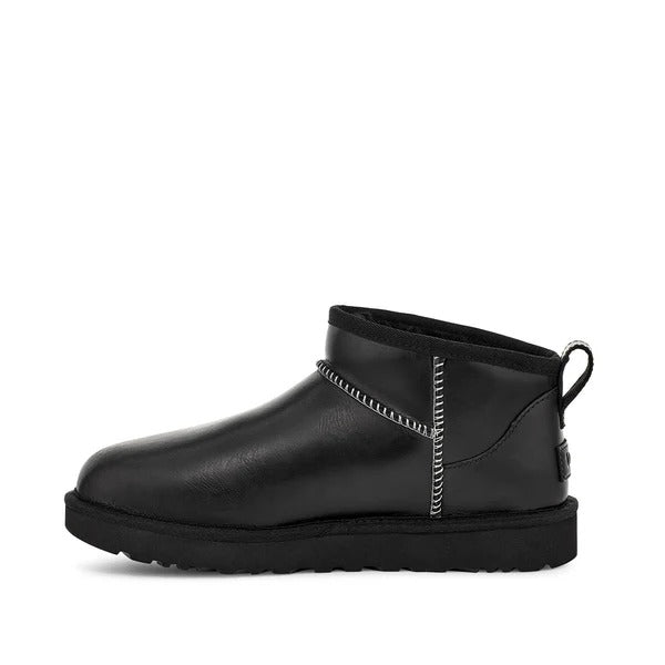 UGG Classic Ultra Mini Leather Regen - Black