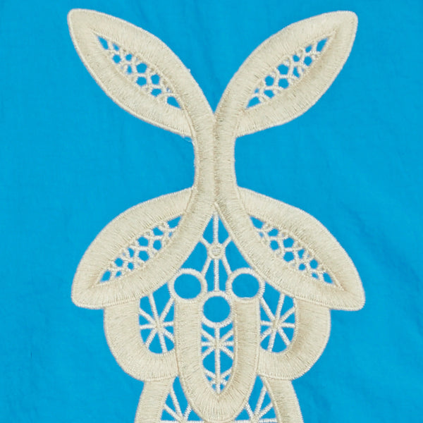 Turquoise Embroidered Track Jacket