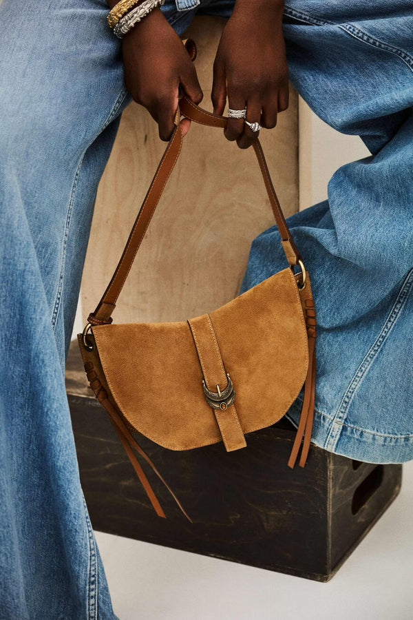 BASH SAC S SUEDE YOUYOU SADDLE