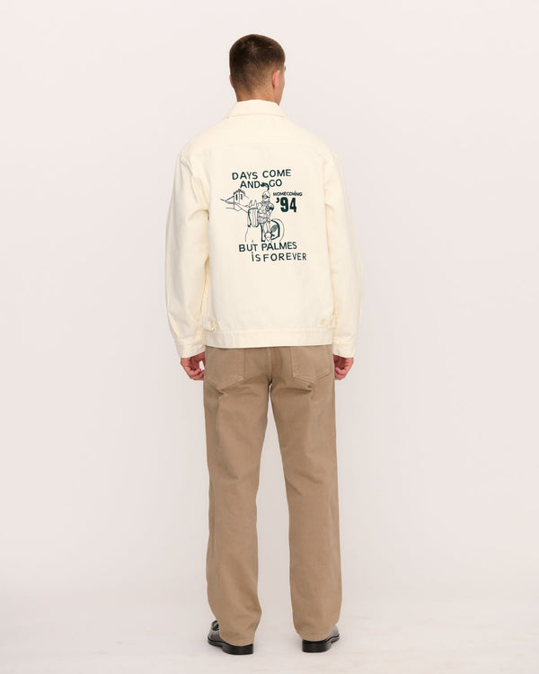 FOREVER ZIP JACKET BROKEN WHITE