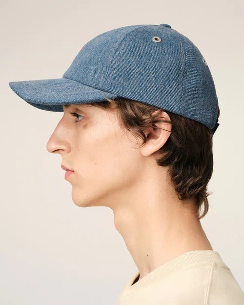 Ami Blue Cotton de Coeur Embroidery Cap