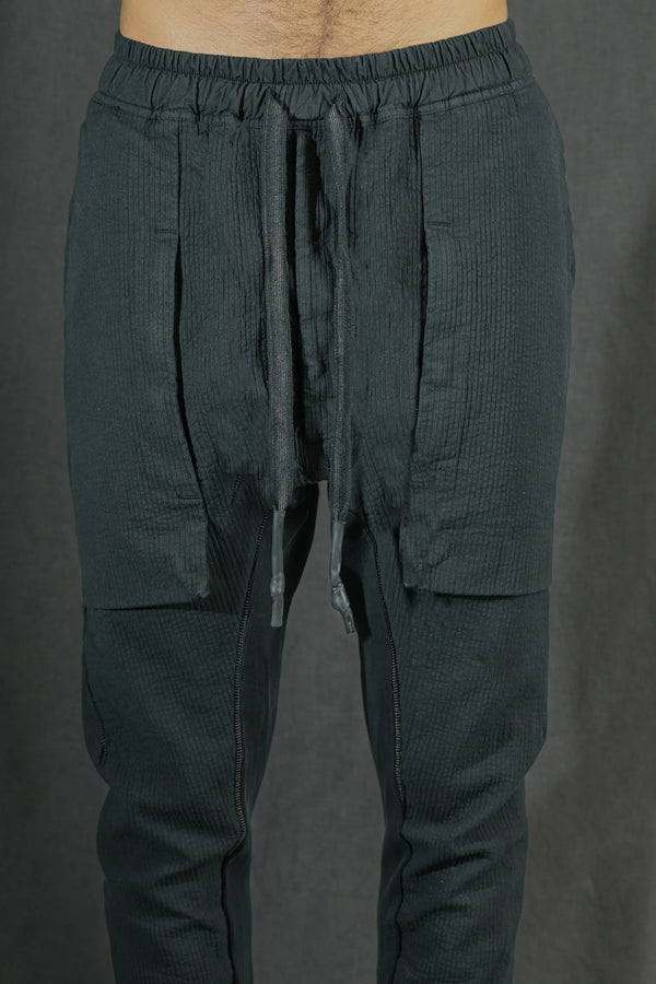 ISAACSELLAM - GUSSETPANTS STRIPE NOIR