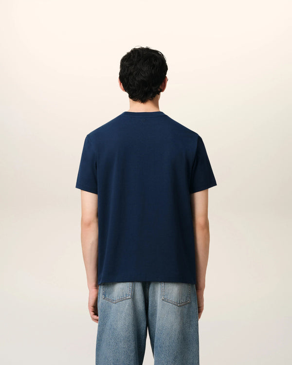 Navy Cotton Ami de Coeur T-Shirt