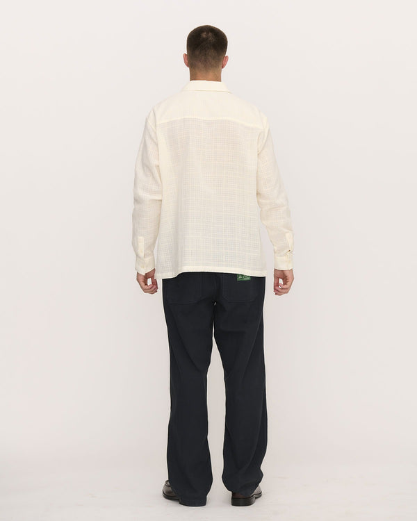 FOREVER CAMP COLLAR SHIRT BROKEN WHITE