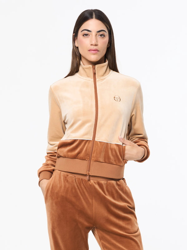 Lina Velour Track Jacket