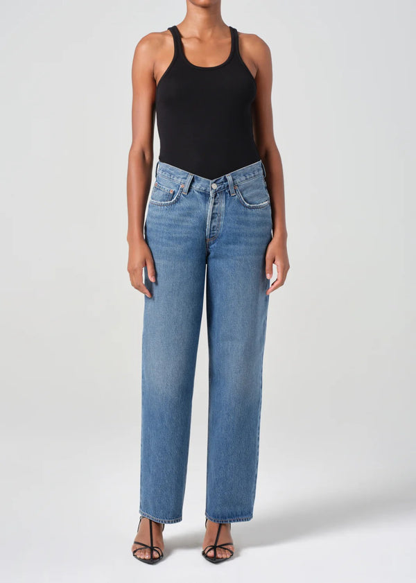 AGOLDE V-Waist Baggy In Cascade