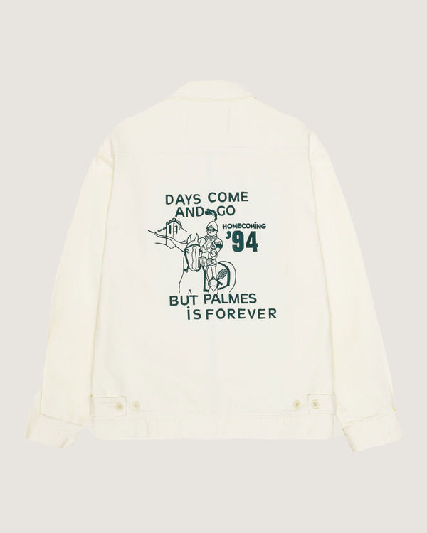 FOREVER ZIP JACKET BROKEN WHITE