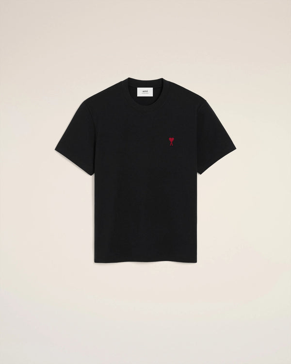 Black Cotton Ami de Coeur T-Shirt