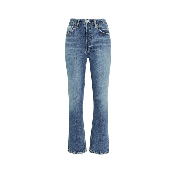 AGOLDE Riley High Rise Straight Crop Jean - Frequency