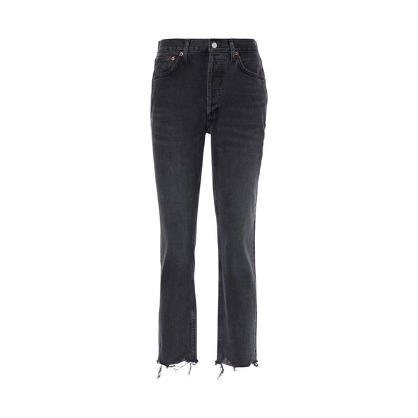 AGOLDE Riley High Rise Straight Crop Jean - Hitch