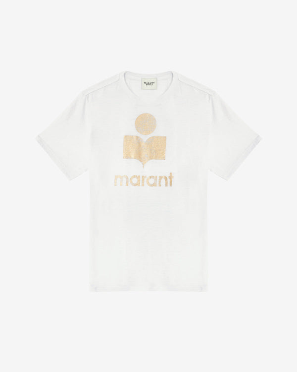 Zewel T-Shirt - White & Gold