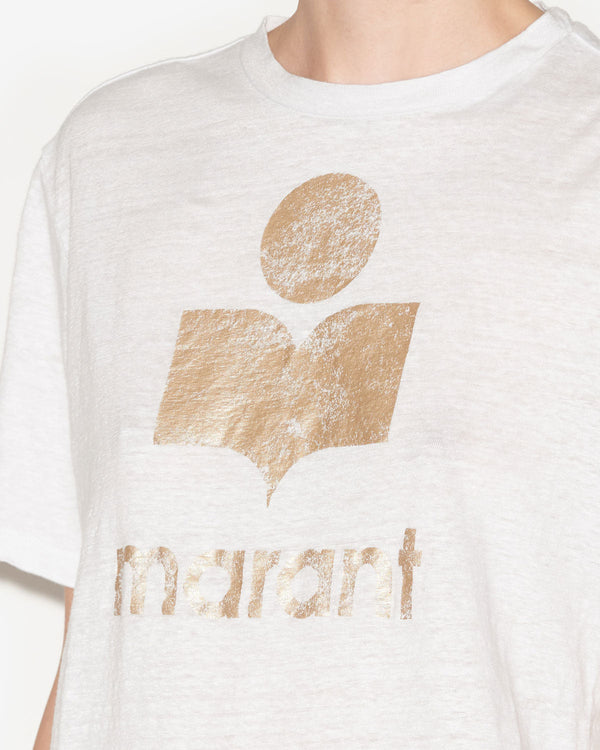Zewel T-Shirt - White & Gold