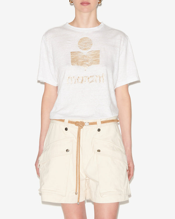 Zewel T-Shirt - White & Gold