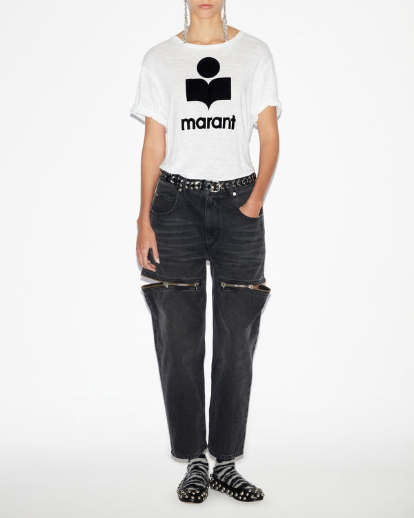 Zewel T-Shirt - White & Black