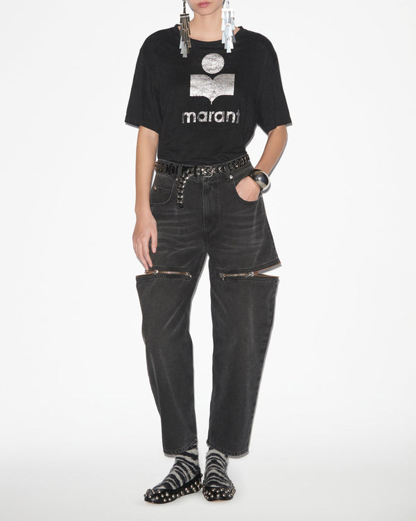 Zewel T-Shirt - Black & Silver