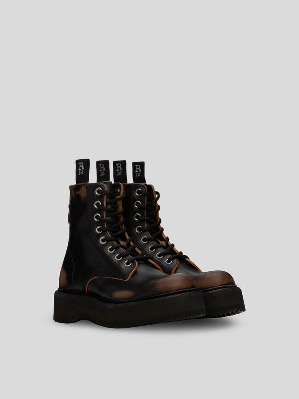 R13 Single Stack Lace-Up Boots