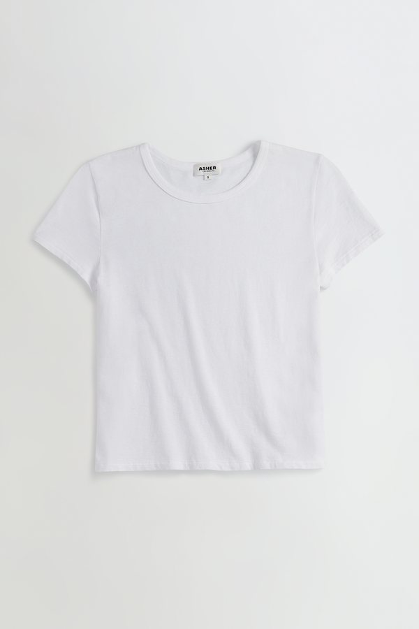 ASHER Noe Baby Tee - WHITE