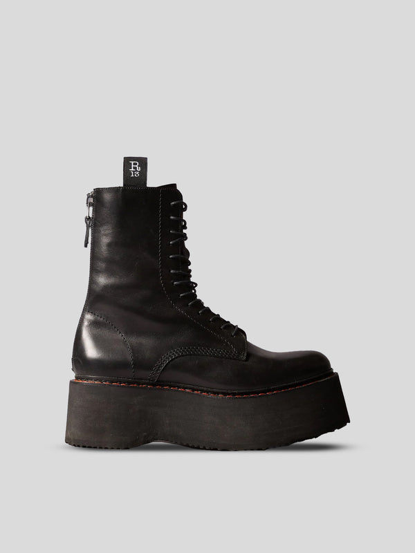 R13 X Stack Lace-Up Boots