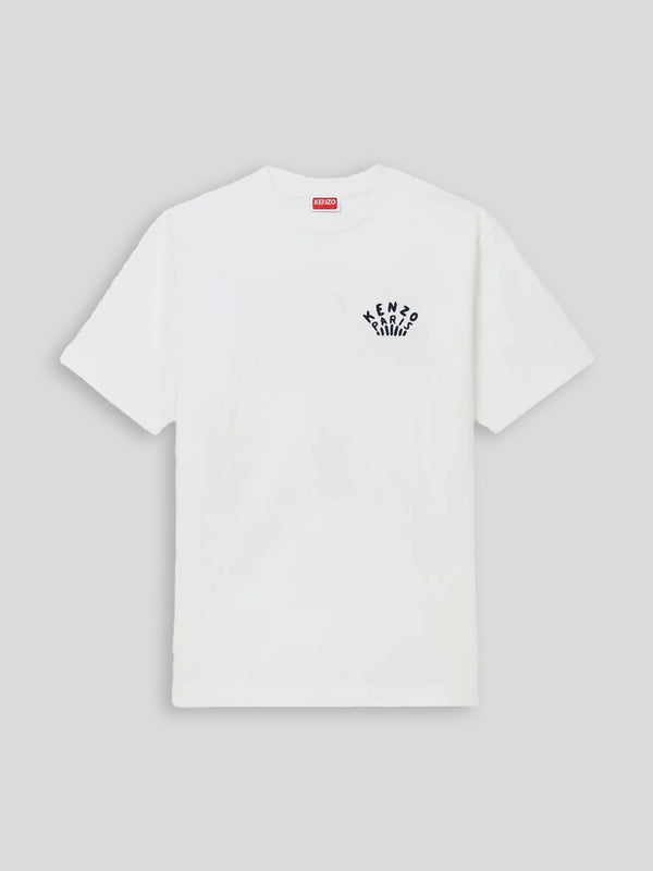 'KENZO Dragonfly' embroidered T-shirt in cotton OFF WHITE