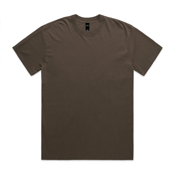 HEAVY FADED TEE FADED BROWN